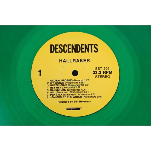 59 - Vinyl - Punk - Descendents – Hallraker, original US 1990 limited green vinyl album, SST Records. SST... 