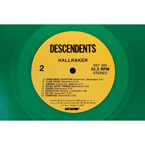 59 - Vinyl - Punk - Descendents – Hallraker, original US 1990 limited green vinyl album, SST Records. SST... 