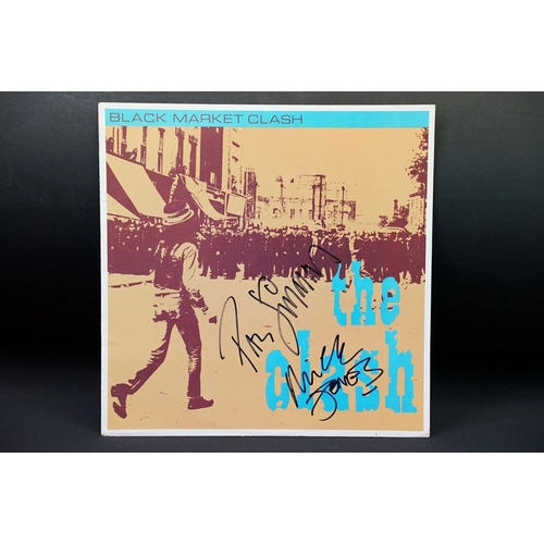 60 - Vinyl & Autographs - The Clash – Black Market Clash. Original US 1980 10” signed on front by Mick Jo... 