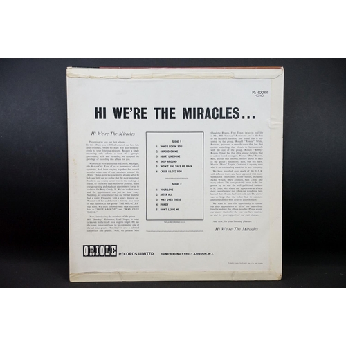 85 - Vinyl - Soul - The Miracles – Hi We're The Miracles LP. Original UK 1963 1st mono pressing on Oriole... 