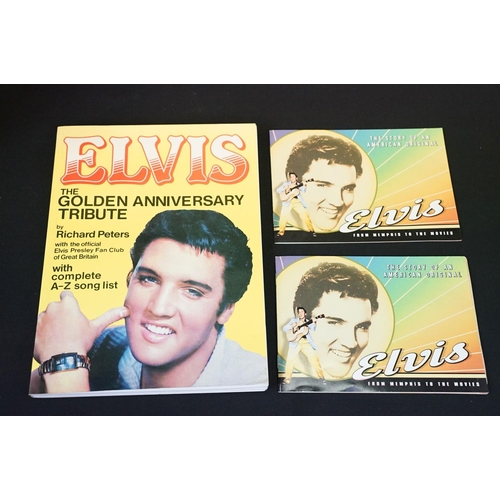 787 - Vinyl - Group of various Elvis Collectables to include Treasures (CD & memorabilia box set), Walk A ... 