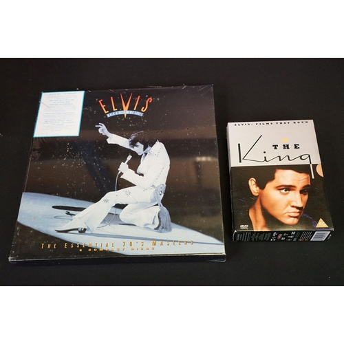 787 - Vinyl - Group of various Elvis Collectables to include Treasures (CD & memorabilia box set), Walk A ... 