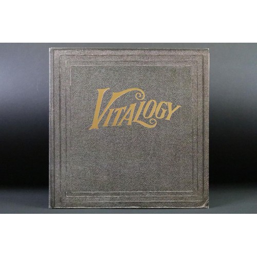 505 - Vinyl - Pearl Jam – Vitalogy, original UK 1994 1st pressing, gold embossed textured sleeve printed i... 