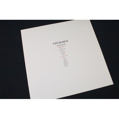 505 - Vinyl - Pearl Jam – Vitalogy, original UK 1994 1st pressing, gold embossed textured sleeve printed i... 