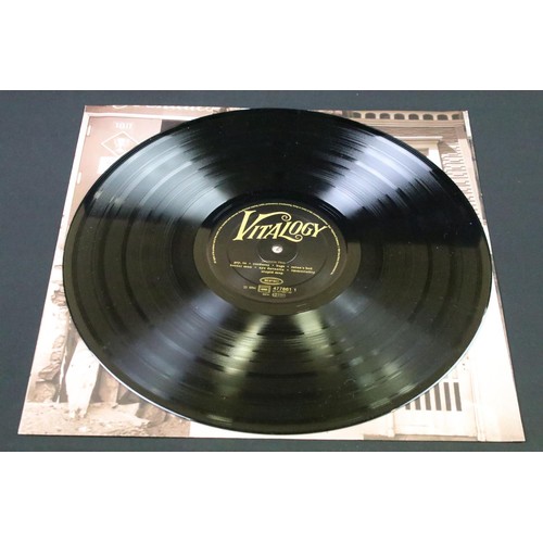 505 - Vinyl - Pearl Jam – Vitalogy, original UK 1994 1st pressing, gold embossed textured sleeve printed i... 