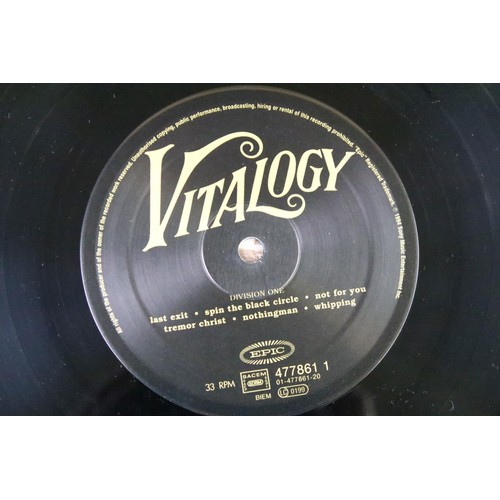 505 - Vinyl - Pearl Jam – Vitalogy, original UK 1994 1st pressing, gold embossed textured sleeve printed i... 