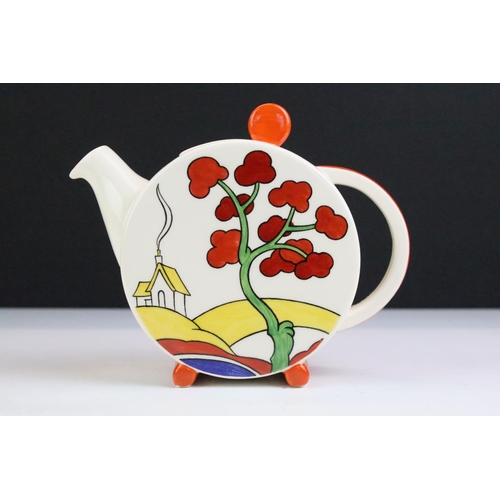 1 - Wedgwood Bizarre by Clarice Cliff, Clarice Cliff Collection part tea service, comprising: globular t... 