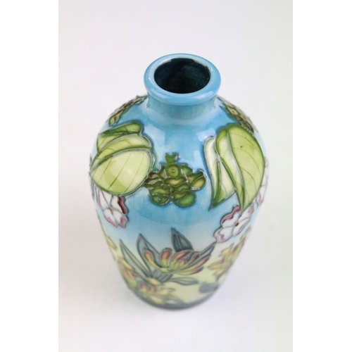 3 - Set of four Moorcroft small baluster vases, ' The Seasons ', dated 2000, each 9.5cm high, with box, ... 