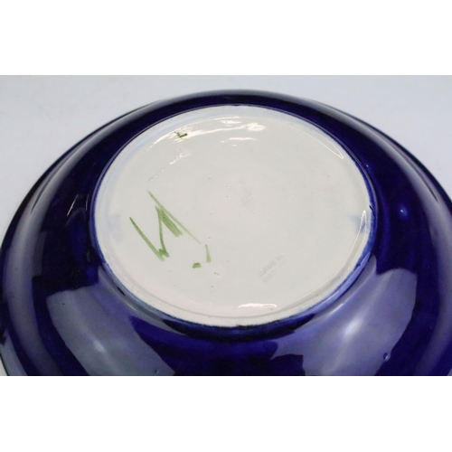 6 - Moorcroft Magnolia pattern shallow bowl, 18.5cm diameter, impressed marks and signed WM