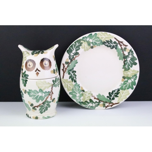 11 - Emma Bridgewater oak pattern lidded pot in the form of an owl, 19.5cm high together with an Emma Bri... 