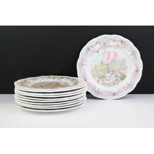 17 - Royal Doulton Brambly Hedge plates, comprising: two sets of Spring, Summer, Autumn and Winter togeth... 