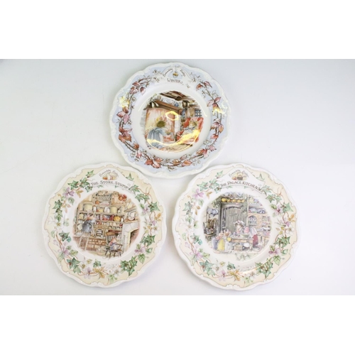 17 - Royal Doulton Brambly Hedge plates, comprising: two sets of Spring, Summer, Autumn and Winter togeth... 