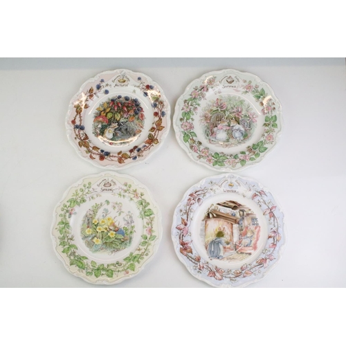 17 - Royal Doulton Brambly Hedge plates, comprising: two sets of Spring, Summer, Autumn and Winter togeth... 