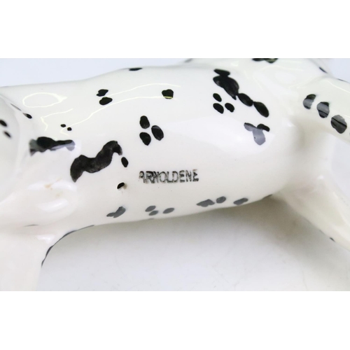 20 - Beswick 'Arnoldene' porcelain model of a Dalmatian, printed mark to front paw, stands approx 15cm ta... 