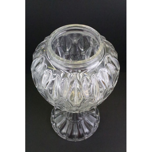 34 - Boxed Shannon Crystal by Godinger lead crystal large apothecary jar, approx 54cm high