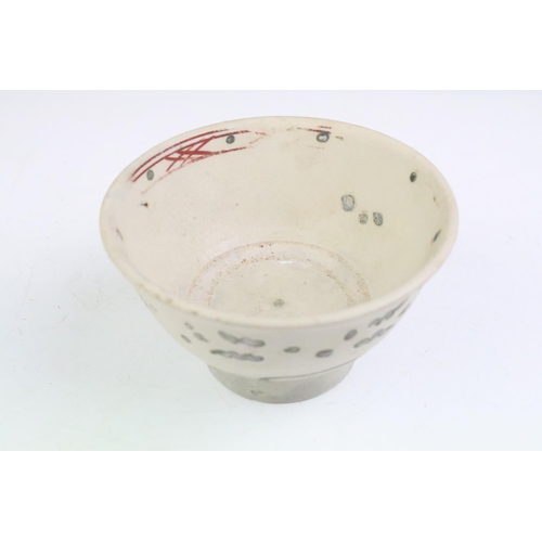 70 - Hoi An Hoard circular footed bowl, circa 1460s, item number 180840, hand painted / glaze, provenance... 