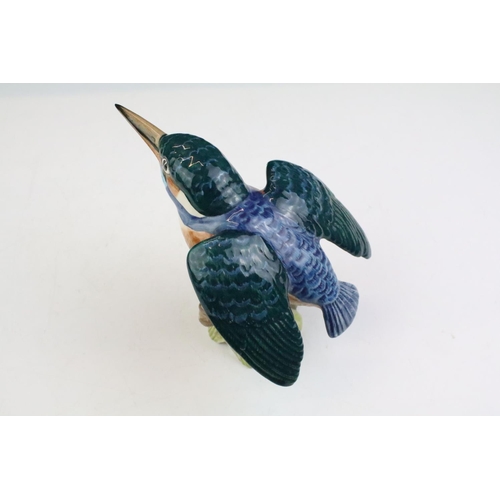 82 - Beswick porcelain model of a Kingfisher, printed mark to base, approx 11.5cm high