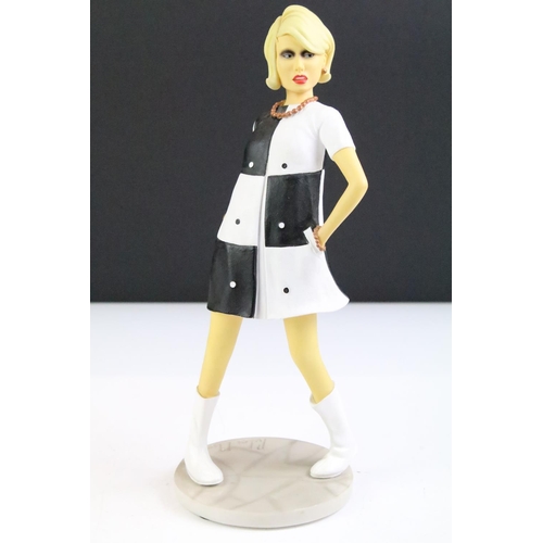 97 - Peter Mook for Minster Giftware - Three Originalities 'Stylish Times' lady figurines to include Twig... 