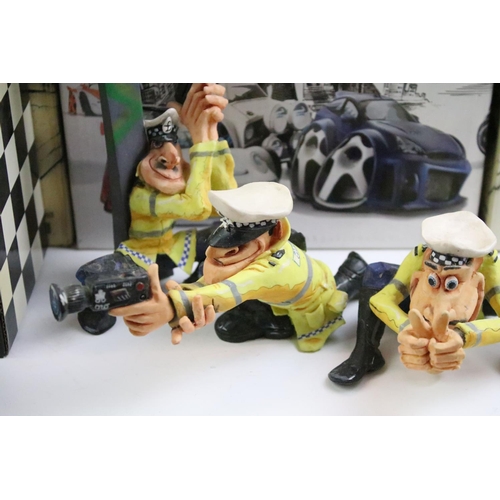 66 - Collection of Country Artists Speed Freaks figurines in original boxes. Eight boxed five loose.