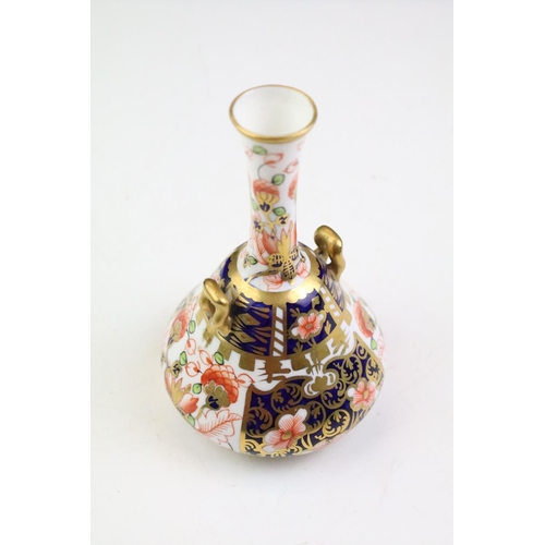 71 - Royal Crown Derby twin handled vase, approx. 12cm high