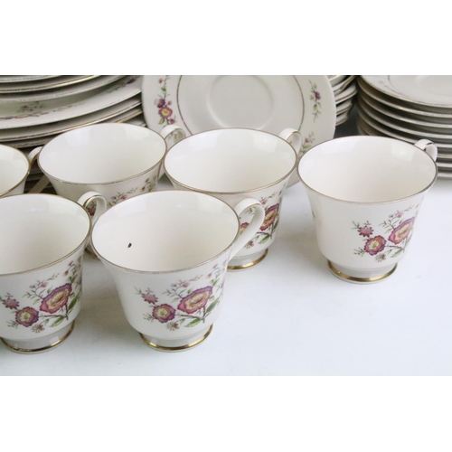 129A - Noritake 'Asian Song' part tea & dinner service to include dinner plates, side plates, teacups & sau... 