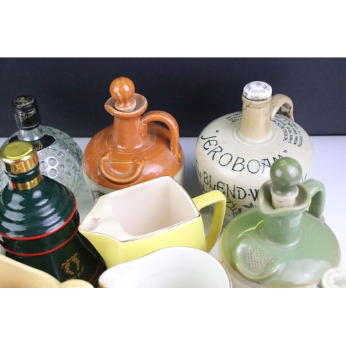 142 - Collection of Breweriana assorted ceramics to include a stone Jeroboam Royal Blend Whisky decanter, ... 