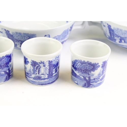 147 - Collection of Spode blue and white ceramics to include Italian, and floral blue room collection piec... 