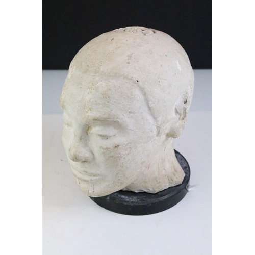 187 - Vintage plaster head of a Eastern boy