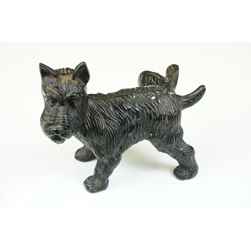 182 - Cast iron dog door stop 