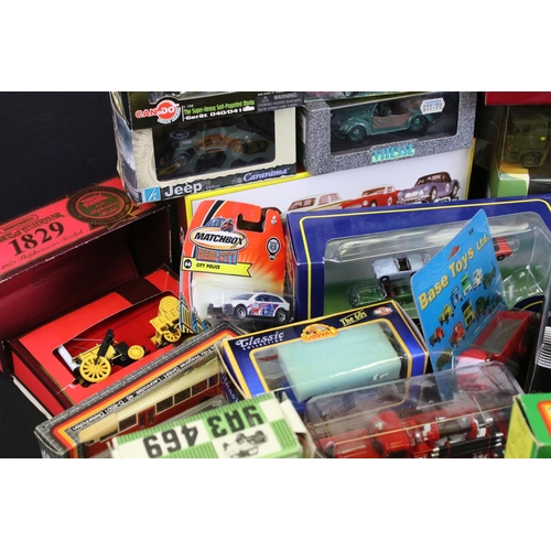 1198 - Around 35 boxed diecast models to include Base Toys, Oxford Diecast, Matchbox Hero City, Lledo Days ... 