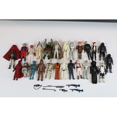 456 - Star Wars - 25 Original Star Wars figures to include Ree Yees, Han Solo, Squid Head, Admiral Ackbar,... 