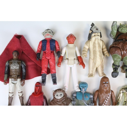 456 - Star Wars - 25 Original Star Wars figures to include Ree Yees, Han Solo, Squid Head, Admiral Ackbar,... 