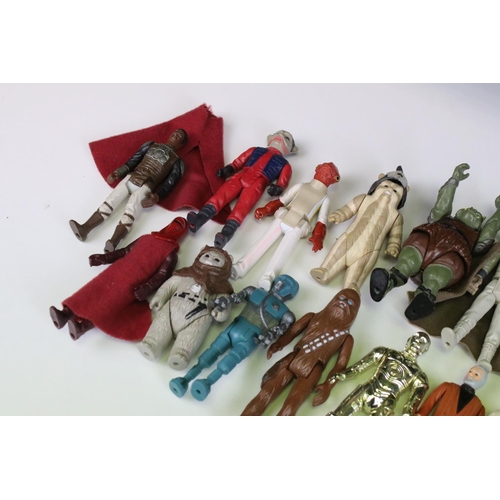 456 - Star Wars - 25 Original Star Wars figures to include Ree Yees, Han Solo, Squid Head, Admiral Ackbar,... 