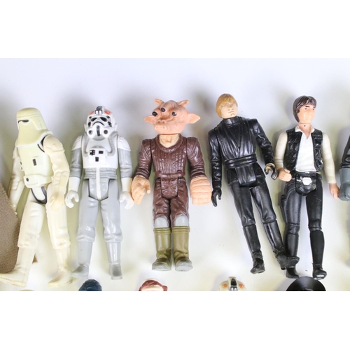 456 - Star Wars - 25 Original Star Wars figures to include Ree Yees, Han Solo, Squid Head, Admiral Ackbar,... 