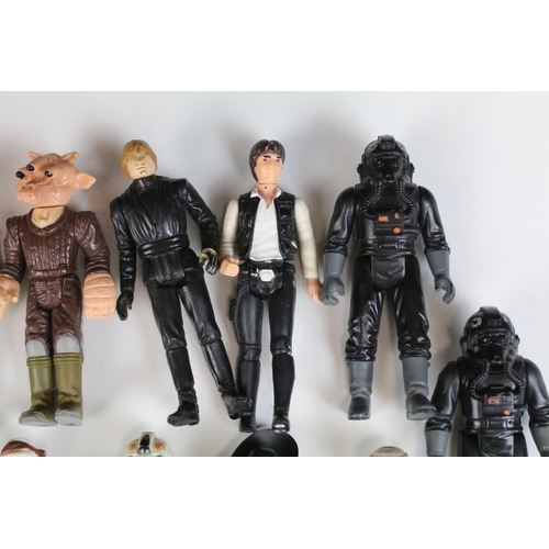 456 - Star Wars - 25 Original Star Wars figures to include Ree Yees, Han Solo, Squid Head, Admiral Ackbar,... 