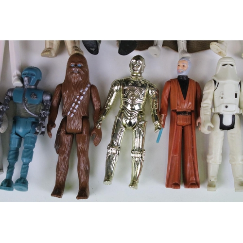 456 - Star Wars - 25 Original Star Wars figures to include Ree Yees, Han Solo, Squid Head, Admiral Ackbar,... 