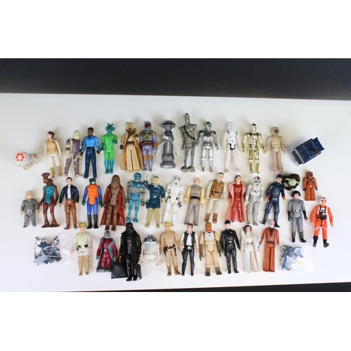 458 - Star Wars - 41 Original Star Wars figures to include C3P0, Chewbacca, Boskk, Snaggletooth, Death Sta... 