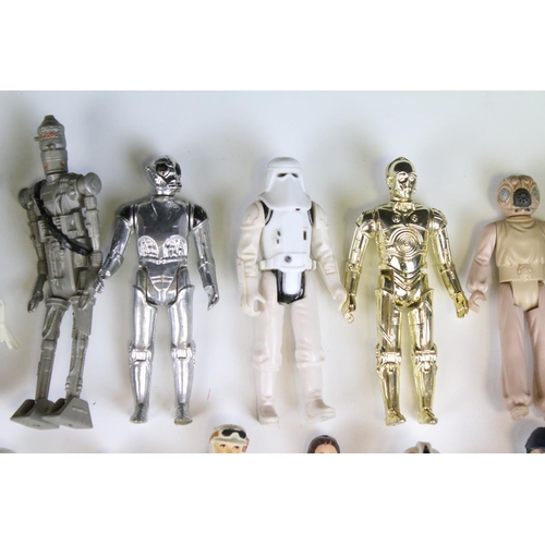 458 - Star Wars - 41 Original Star Wars figures to include C3P0, Chewbacca, Boskk, Snaggletooth, Death Sta... 