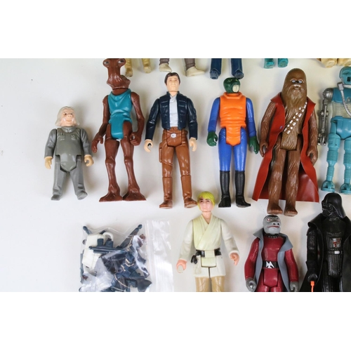 458 - Star Wars - 41 Original Star Wars figures to include C3P0, Chewbacca, Boskk, Snaggletooth, Death Sta... 