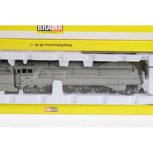 101 - Three Brawa HO gauge locomotives to include 40210 BR 06 DRG 06002 Ep II with Sound, 0551 BR 312 Carg... 