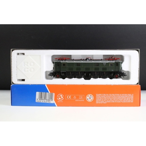 106 - Four boxed Roco HO gauge locomotives to include 63621 DB E16 10, 43552 DBB 2045 16, 63453 FS D345 10... 