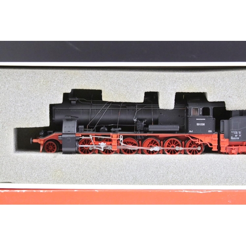 112 - Three boxed / cased Rivarossi HO gauge locomotives to include 1311 BR 59 036 DB, 1996 DB Diesel loco... 
