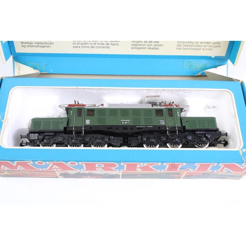 121 - Three boxed Marklin HO gauge locomotives to include 8322, 8389 & 3003