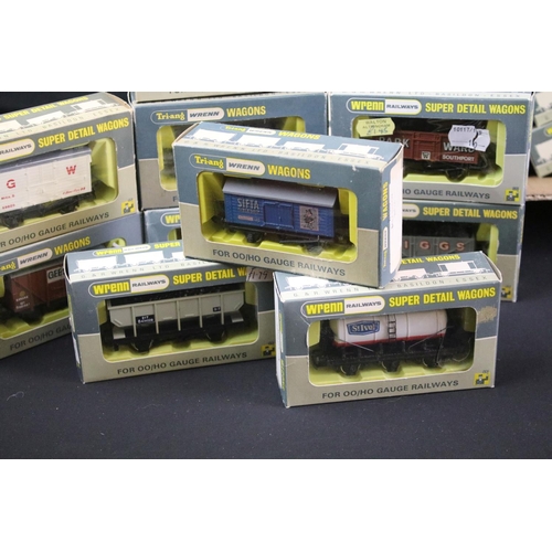 124 - 55 Boxed Wrenn Super Detail Wagons OO gauge items of rolling stock to include W4666 Salt Wagon Sifta... 