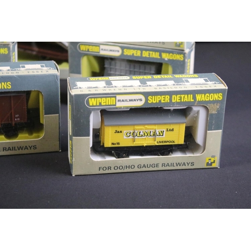 128 - 21 Boxed Wrenn Super Detail Wagons OO gauge items of rolling stock to include W4318P/A Ventilated Va... 