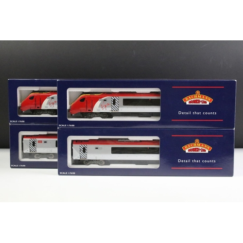 135 - Boxed Bachmann OO gauge 32-600 Class 220 Virgin Voyager (Non Tilt) 4 Car DEMU Maiden Voyager set, co... 