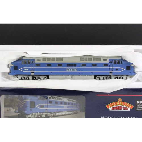 148 - Four boxed Bachmann OO gauge locomotives to include 32-521NRM Deltic Prototype DP1 weathered, 32-725... 