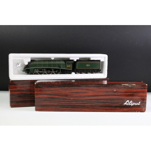 151 - Two boxed Liliput HO gauge locomotives to include 1037 Silver Link and 1050 2-6-0 in green (missing ... 