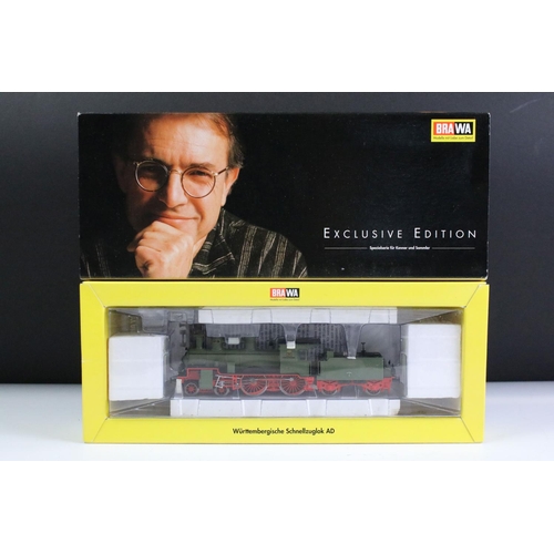 154 - Three boxed Brawa HO gauge locomotives to include 0640 Schnellzuglok AD, 0391 BR 216 DB V160 137 and... 