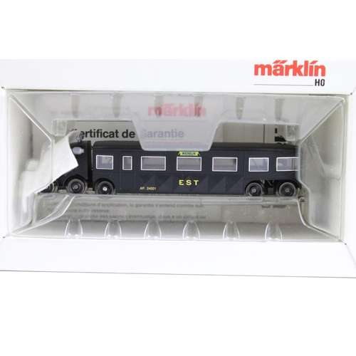 155 - Two boxed Marklin HO gauge locomotives to include 38880 BR44 and 8378 BR V 31 plus a boxed Marklin H... 